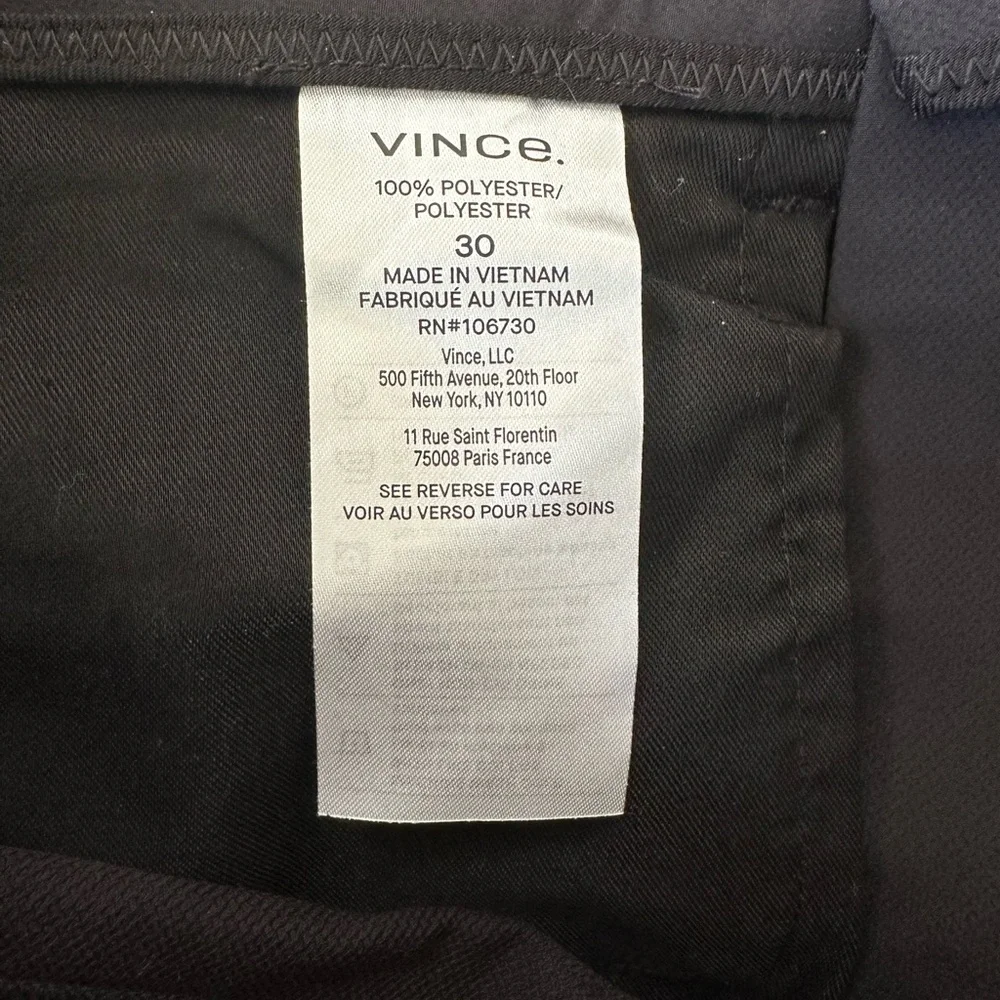 Vince Black Straight Jeans Timeless Style